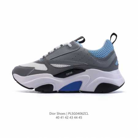 Dior 迪奥 高奢品牌 彰显高级气质 Dior 运动鞋低帮系列复古休闲鞋时尚慢跑鞋厚底老爹鞋圆头系带 运动跑鞋 生活休闲鞋 男女同款 时髦单品 时尚百搭 复古 - 点击图像关闭
