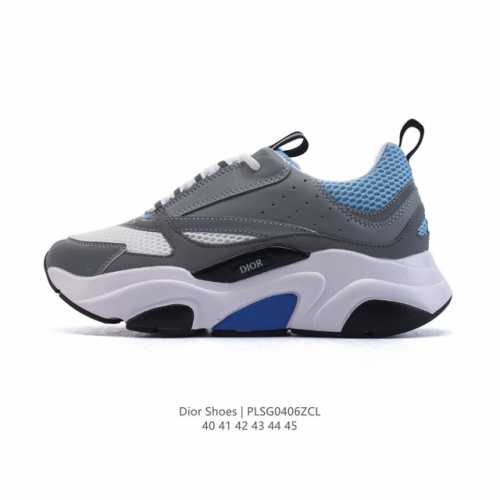 Dior 迪奥 高奢品牌 彰显高级气质 Dior 运动鞋低帮系列复古休闲鞋时尚慢跑鞋厚底老爹鞋圆头系带 运动跑鞋 生活休闲鞋 男女同款 时髦单品 时尚百搭 复古