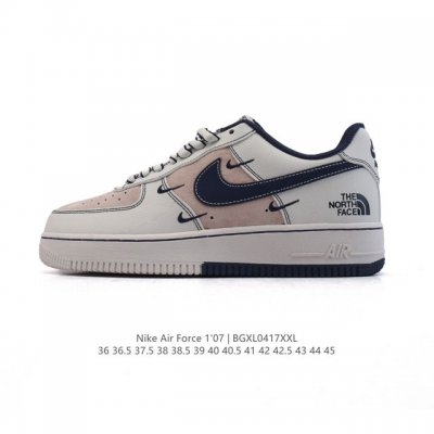 公司级 Af1耐克 Nike Air Force 7 Low 空军一号 小白鞋 北面北脸联名 厚底增高百搭运动板鞋 原楦头原纸板 打造纯正空军版型，专注外贸渠道