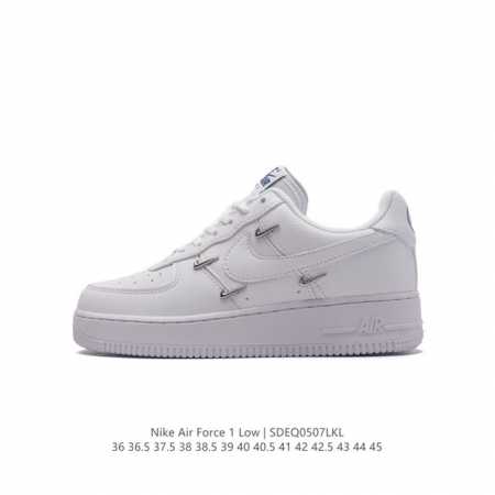 耐克 Nike Air Force 1 '07 空军一号 Af1 Af1 男女子运动鞋复古篮球鞋，巧妙结合复古美学和新潮魅力，旨在致敬 40 年来风靡世界的元年 - 点击图像关闭