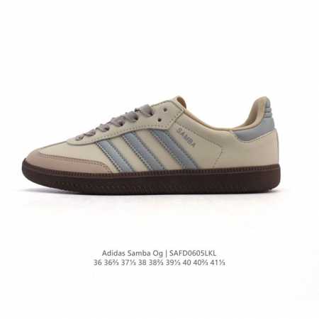 阿迪达斯 德训鞋 Adidas Originals Samba Og Shoes 经典运动鞋小白鞋 T头鞋 女鞋 彰显休闲摩登风情的时尚经典鞋。它诞生于50年代 - 点击图像关闭