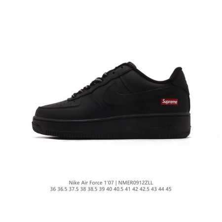 耐克 Nike Air Force 1 '07 Low 空军一号含气垫 低帮百搭厚底增高休闲运动板鞋 小白鞋 。柔软、弹性十足的缓震性能和出色的中底设计，横跨复 - 点击图像关闭