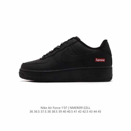 耐克 Nike Air Force 1 '07 Low 空军一号含气垫 低帮百搭厚底增高休闲运动板鞋 小白鞋 。柔软、弹性十足的缓震性能和出色的中底设计，横跨复