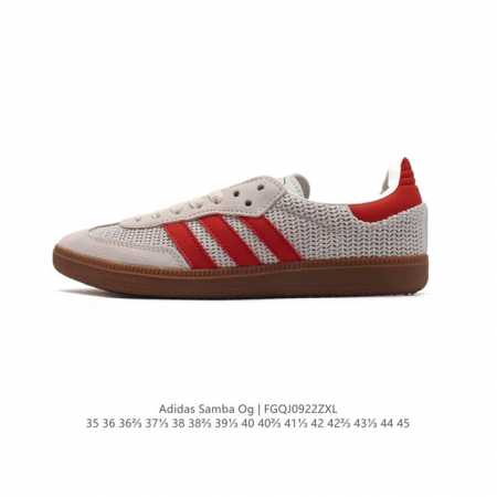 阿迪达斯 德训鞋 Adidas Originals Samba Og Shoes 经典运动鞋小白鞋 T头鞋 男女板鞋 彰显休闲摩登风情的时尚经典鞋。它诞生于50 - 点击图像关闭