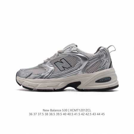 新百伦 Nb530 New Balance 530 复跑古鞋 厚底增高老爹鞋 缓震运动慢跑鞋。Nb530这鞋双确实是nb家经复典古款式之一，以全科新技诠释，成打 - 点击图像关闭