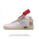 公司级OFF-WHITE x Nike Air Force 1 OW联名空军一号 鞋款延续了此次联名的设计风格，整体以白色为主调，鞋身内侧同样印有大面积标语，奶