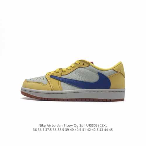 全头层皮 耐克 Nike Air Jordan 1 Low Og Sp Military Blue Aj1乔1 倒勾 低帮篮球鞋 Aj1 乔丹1代 Aj1 乔1