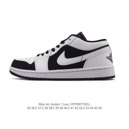 真标 耐克 乔丹Air Jordan 1 Low Aj1 乔1 乔丹1代Aj1 低帮复古文化休闲运动篮球鞋。从1985 年面世的元年款汲取设计灵感，采用简洁大方 - 点击图像关闭