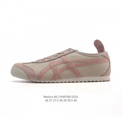 Asics 亚瑟士 女鞋真标半码制 配足弓鞋垫 日产经典老牌-鬼塚虎 Onitsuka Tiger Mexico 66经典墨西哥系列复古经典百搭板鞋休闲运动鞋慢