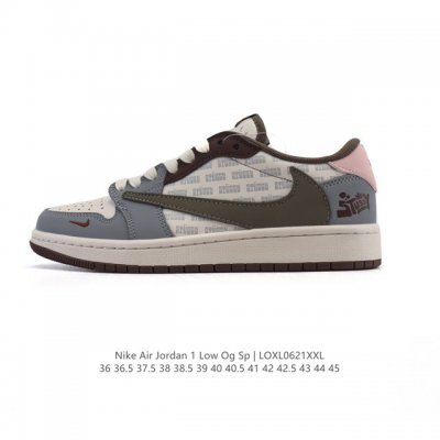 公司级 真标 耐克 Nike Air Jordan 1 Low Og Sp Military Blue Aj1乔1倒勾 2025年新款 蛇年新款 低帮篮球鞋 A