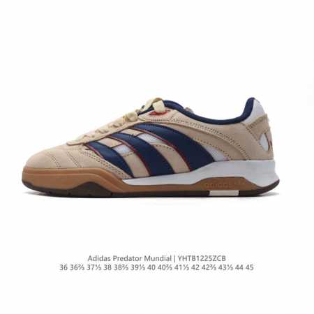 阿迪达斯 Adidas Predator Mundial Shoes 经典运动板鞋 从往昔汲取灵感的足球风经典运动鞋 这款adidas经典运动鞋，融合往日经典设 - 点击图像关闭