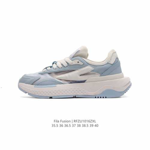 斐乐 女老爹鞋 Fila Fusion 厚底增高百搭运动板鞋 意大利百年经典运动品牌，网红单品 小红书推荐爆款 Fila斐乐新款小白鞋斐乐潮牌文化街头风运动鞋，