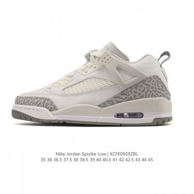 公司级 耐克 Nike Jordan Spizike Low 经典爆裂纹复古运动篮球鞋！全新低帮造型吸睛！整双鞋在融合了 Air Jordan 经典鞋款中的标志