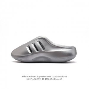 阿迪达斯 Adidas Adifom 夏季沙滩涉水百搭休闲拖凉拖鞋 超厚底增高男女鞋包头凉拖鞋。采用超轻95% 注塑 EVA塑料,5%泡沫塑料发泡缓震物料成型鞋