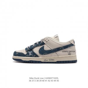 耐克 Nike Dunk Low Retro 运动鞋复古板鞋。路易威登联名 作为 80 年代经典篮球鞋款，起初专为硬木球场打造，后来成为席卷街头的时尚标杆，现以