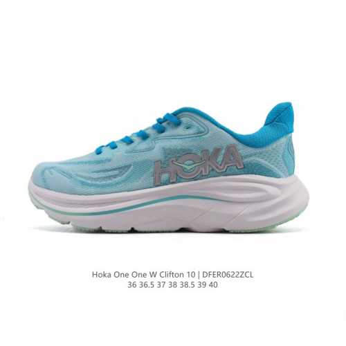新款 Hoka One One 推出升级 Clifton 10 克利夫顿10代 女士休闲跑步鞋轻量缓震运动鞋。Hoka One One的Clifton克利夫顿系