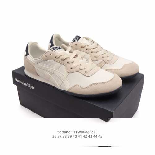 公司级Onitsuka Tiger鬼塚虎 Serrano 尼龙 复古运动 防滑耐磨平衡轻便 低帮生活休闲鞋 货号: 11833400-252 尺码: 36-45