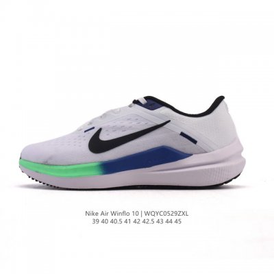 耐克 Nike 2025夏季新款Zoom Winflo 10运动休闲轻便缓震气垫跑步鞋公路跑步鞋 飞线贾卡轻质透气休闲运动鞋，无论你是习惯每周畅跑的经验跑者，还