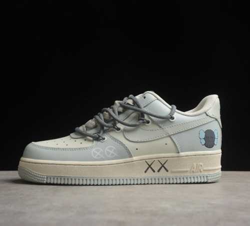 Kaws X Nk Air Force 1'07 Low 浅蓝灰 空军一号低帮休闲板鞋 Ks6869-222 打造纯正空军版型#专注外贸渠道 全掌内置蜂窝气垫