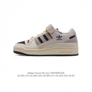 Adidas 阿迪达斯 Forum 84 Low Shoes 饰有摩登细节的forum 经典板鞋运动鞋休闲篮球运动板鞋。当adidas Forum篮球鞋初次登上