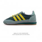 阿迪达斯Adidas Sl 72 Shoes 经典复古薄底运动鞋 T头鞋 三叶草复古休闲跑步鞋休闲运动鞋 这款经典运动鞋携复古型格 来访你的活力日常 采用舒爽帆