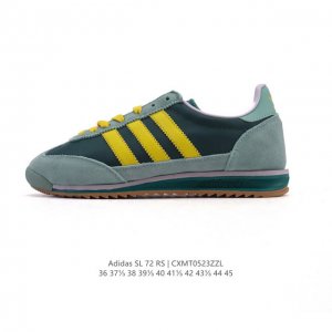 阿迪达斯Adidas Sl 72 Shoes 经典复古薄底运动鞋 T头鞋 三叶草复古休闲跑步鞋休闲运动鞋 这款经典运动鞋携复古型格 来访你的活力日常 采用舒爽帆