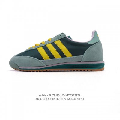 阿迪达斯Adidas Sl 72 Shoes 经典复古薄底运动鞋 T头鞋 三叶草复古休闲跑步鞋休闲运动鞋 这款经典运动鞋携复古型格 来访你的活力日常 采用舒爽帆