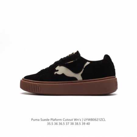 彪马 Puma Suede Platform Gold 蕾哈娜 厚底 松糕休闲百搭板鞋 复古潮女鞋时尚运动鞋 货号: 397233 size: 35.5-40含 - 点击图像关闭