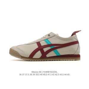 Asics 亚瑟士 男女鞋 配足弓鞋垫 日产经典老牌-鬼塚虎 Onitsuka Tiger Mexico 66经典墨西哥系列复古经典百搭板鞋休闲运动鞋慢跑鞋。采