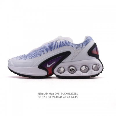 全新Nike Air Max Dn 运动鞋 时尚跑步鞋，豆荚造型气垫吸睛！鞋面采用织物材质打造，提供舒适的穿着体验。这款鞋不仅具有时尚的外观，还融合了许多经典的