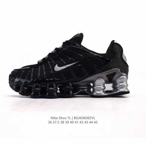 耐克 Nike Shox Tl 男女子运动鞋厚底增高老爹鞋，令机械力学缓震性能跃升新层次。采用透气网眼鞋面和全掌型 Nike Shox 技术，革新演绎经典 20