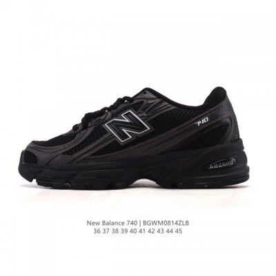 New Balance Mr740 Nb新百伦系列复古老爹风休闲运动慢跑鞋。采用轻质牛剖革拼接透气网眼衬垫织物鞋面材质 T-Beam大底提供足步弓支撑 保持步态