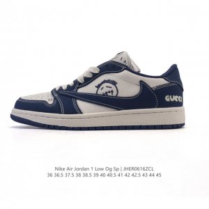 真标 耐克 Nike Air Jordan 1 Low Og Sp Military Blue Aj1乔1倒勾 2025年新款 蛇年新款 低帮篮球鞋 Aj1 乔