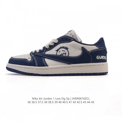 真标 耐克 Nike Air Jordan 1 Low Og Sp Military Blue Aj1乔1倒勾 2025年新款 蛇年新款 低帮篮球鞋 Aj1 乔