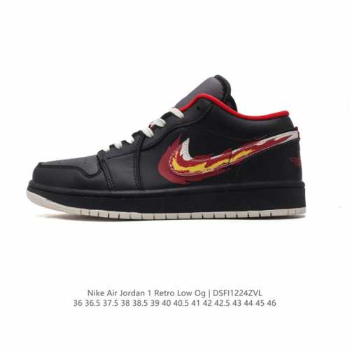 耐克 乔丹air Jordan 1 Low Aj1 乔1 乔丹1代aj1 低帮复古文化休闲运动篮球鞋。该鞋款从 1985 年元年款汲取设计灵感，焕新演绎简约经典