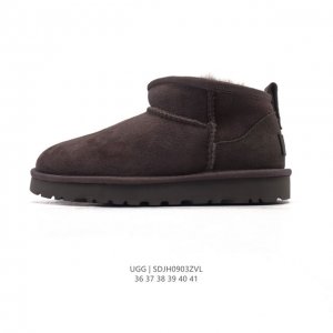Ugg 雪地靴 俏皮可爱的百变造型， 美国轻奢品牌Ugg 平底系列冬季羊毛一体雪地休闲保暖毛毛家居棉鞋。官方同步包装 检验标 材料采用原厂防污防水皮料 防滑耐磨