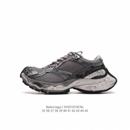 公司级 Balenciaga 3Xl Sneakers 巴黎世家十代网布系带低帮走秀复古老爹鞋 网布材料和聚氨酯 磨损效果 鞋头边缘和后帮 Balenciaga - 点击图像关闭