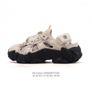 斐乐女士凉鞋 Fila Fusion 意大利百年经典运动品牌，网红单品 小红书推荐爆款。Fila斐乐火星鞋新款厚底增高老爹鞋 复古百搭运动鞋斐乐潮牌文化球鞋 街