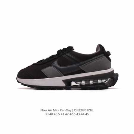 真标耐克 Nike Air Max Per- Day混合科技 透气后掌半气垫慢跑鞋 兼具非凡优质外观和出色穿着体验！性能出众的一双透气鞋面后置半掌气垫运动鞋。 - 点击图像关闭