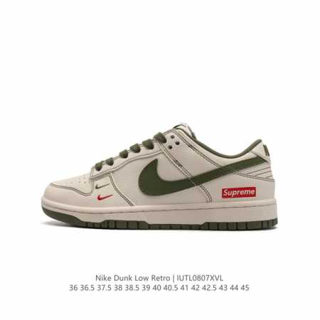 耐克 Nike Dunk Low Retro 运动鞋复古板鞋 。作为 80 年代经典篮球鞋款，起初专为硬木球场打造，后来成为席卷街头的时尚标杆，现以经典细节和复 - 点击图像关闭