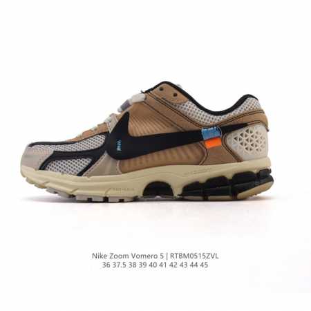 nike 耐克夏季 Zoom Vomero 5 运动鞋休闲训练跑步鞋，Nike Zoom Vomero 5 运动鞋妥帖包覆足部，提供透气支撑效果。耐穿材料组合设 - 点击图像关闭