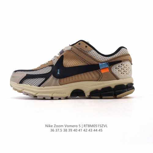 nike 耐克夏季 Zoom Vomero 5 运动鞋休闲训练跑步鞋，Nike Zoom Vomero 5 运动鞋妥帖包覆足部，提供透气支撑效果。耐穿材料组合设