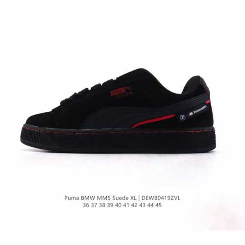 彪马 Puma 休闲板鞋Bmw Mms Suede Xl系列经典翻毛皮厚底防滑耐磨舒适透气运动鞋 宝马 赛车系列 新年穿有型 时尚 穿搭 球鞋 穿搭 时尚 潮