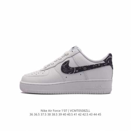 耐克 Nike Air Force 1 '07 Low 空军一号含气垫 低帮百搭厚底增高休闲运动板鞋。柔软、弹性十足的缓震性能和出色的中底设计，横跨复古与现代的 - 点击图像关闭