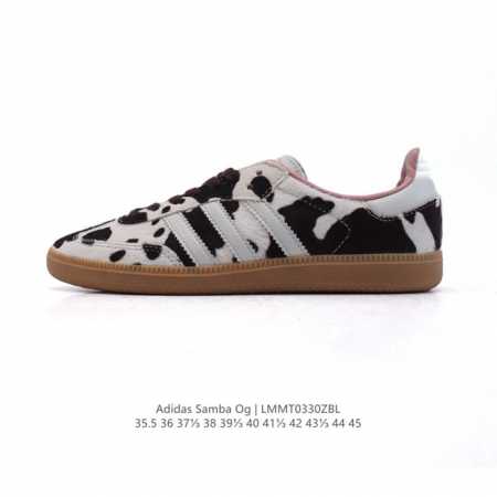 公司级 阿迪达斯 德训鞋 Adidas Originals Samba Og Shoes 经典运动鞋小白鞋 奶牛花纹 T头鞋 男女士板鞋 彰显休闲摩登风情的时尚 - 点击图像关闭