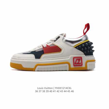 公司级 路易威登 Louis Vuitton Lv路易威登板鞋 时尚运动鞋 潮厚底增高鞋 。舒适防滑底和百搭性霸屏整个时尚娱乐圈，细节调整完美主义！采用柔软皮革 - 点击图像关闭