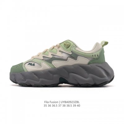 公司级 斐乐 女款老爹鞋 Fila Fusion 厚底增高百搭运动鞋 意大利百年经典运动品牌，网红单品 小红书推荐爆款 Fila斐乐新款小白鞋斐乐潮牌文化街头风