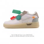 公司级 Off-White X Nk Air Force 1 ”Mca“ 空军一号低帮厚底增高板鞋，附赠品牌清洁刷！ Ow联名艺术馆 全套原原楦纸版 越南原大装