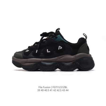 公司级 斐乐 男款老爹鞋 Fila Fusion 厚底增高百搭运动鞋 意大利百年经典运动品牌，网红单品 小红书推荐爆款 Fila斐乐新款小白鞋斐乐潮牌文化街头风 - 点击图像关闭