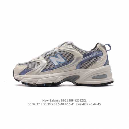 新百伦 Nb530 New Balance 530 复跑古鞋 厚底增高老爹鞋 缓震运动慢跑鞋。Nb530这鞋双确实是nb家经复典古款式之一，以全科新技诠释，成打 - 点击图像关闭